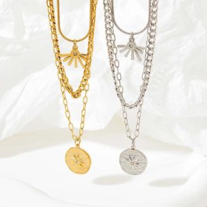 Ατσάλινο Κολιέ - ΑσημίA3444