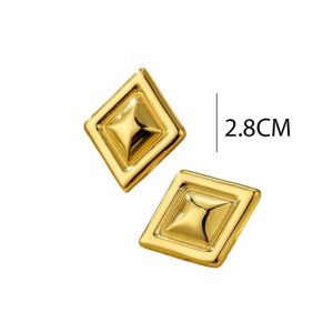 Ατσάλινα Σκουλαρίκια Καρφωτά - ΑσημίΑ3452