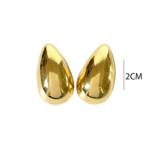 Ατσάλινα Σκουλαρίκια Καρφωτά - ΧρυσόΑ3455