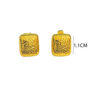 Ατσάλινα Σκουλαρίκια Καρφωτά - ΑσημίΑ3458