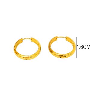 Ατσάλινα Σκουλαρίκια - ΧρυσόA3517