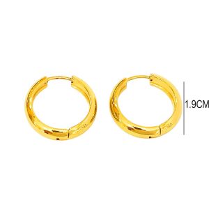 Ατσάλινα Σκουλαρίκια - ΧρυσόA3518