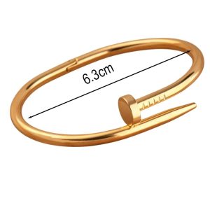 Βραχιόλι Απο Ανοξείδωτο Ατσάλι Με Σχέδιο Καρφί - ΧρυσόΑ3533Α