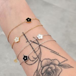 Ατσάλινο Βραχιόλι Με Ζιργκόν Πέτρες - ΧρυσόΑ3547Α