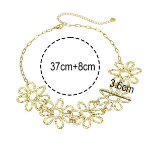 Κολιέ Ατσάλινο Με Λουλούδια - Ασημί20ce78bd95ff