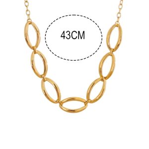 Αλυσίδα Απο Ανοξείδωτο Ατσάλι Με Οβάλ Κρίκους - Ασημί