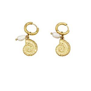 Ατσάλινα Σκουλαρίκια Κρίκοι - ΧρυσόΑ3572Α