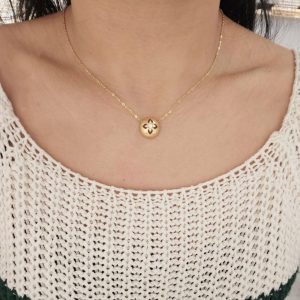 Κολιέ Με Κρεμαστό Κομψό Στοιχείο - ΧρυσόA3683Α