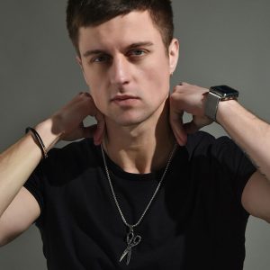 Αλυσίδα Ατσάλι με Μοτίφ ΨαλίδιA37060