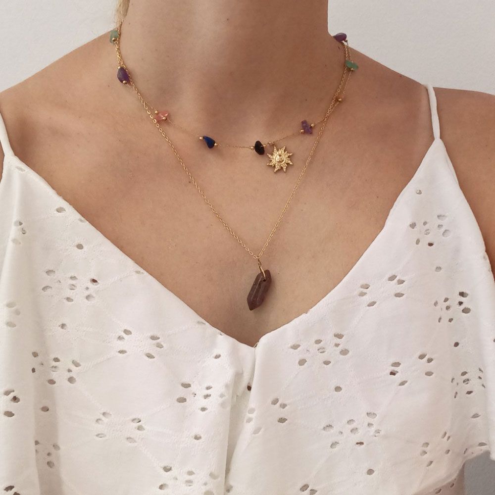 Κολιέ Ήλιος & Χάντρες - Ασημί Χρωματιστό Κολιέ Ήλιος & Χάντρες - Ασημί Χρωματιστό9b5cccda2e7d