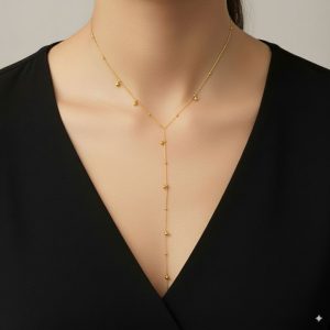 Κολιέ με κρεμαστά διακοσμητικά - ΧρυσόA3897