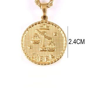 Ατσάλινο Κολιέ Με Ζώδιο (Ζυγός) - ΧρυσόX00255