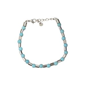 Βραχιόλι Απο Ανοξείδωτο Ατσάλι Με Χάνδρες - Ασημί ΆσπροA40003W