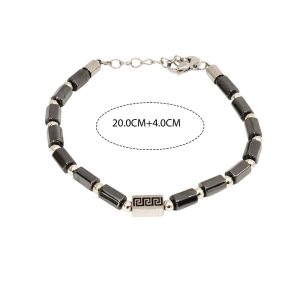 Βραχιόλι Απο Ανοξείδωτο Ατσάλι Με Μεταλλικές Χάνδρες ''Μαίανδρος''A40006