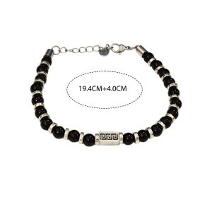 Βραχιόλι Απο Ανοξείδωτο Ατσάλι Με Μπίλιες ''Μαίανδρος''A40007