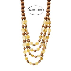 Κολιέ Ξύλινο BohoA41009-2