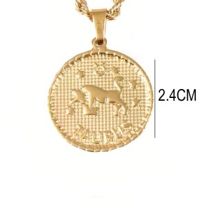 Ατσάλινο Κολιέ Με Ζώδιο (Ταύρος) - ΧρυσόX00256A