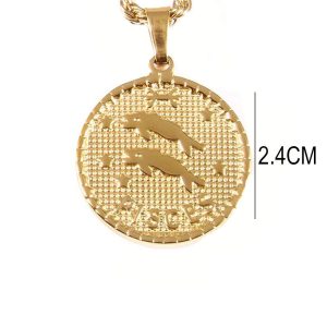 Ατσάλινο Κολιέ Με Ζώδιο (Ιχθύες) - ΧρυσόX00252A