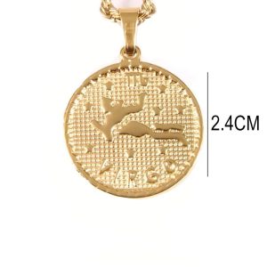 Ατσάλινο Κολιέ Με Ζώδιο (Παρθένος) - ΧρυσόX00251