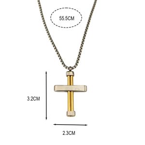 ς Σταυρός Απο Χειρουργικό Ανοξείδωτο Ατσάλι - ΑΣΗΜΙ/ΧΡΥΣΟA45010C