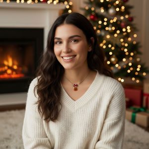 Ατσάλινο Κολιέ Miyuki ΡούντολφA49071