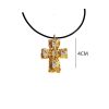 Ατσάλινο Κολιέ Σταυρός - ΧρυσόA5516