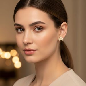 Σκουλαρίκια Τριφύλλι Στρας Σετ 12 ΤεμαχίωνA57005