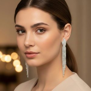 Σκουλαρίκια Μακριά Στρας Σετ 12 ΤεμαχίωνA57009