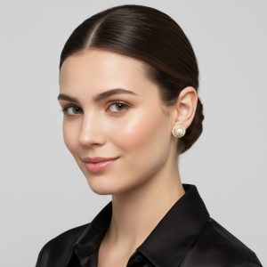 Σκουλαρίκια Πέρλα με Στρας Κλιπ 12 τμχA57027