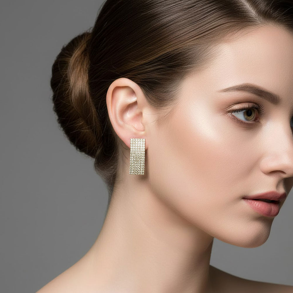 Σετ 12 Ζευγάρια Μακρόστενα Σκουλαρίκια με Στρας Σετ 12 Ζευγάρια Μακρόστενα Σκουλαρίκια με ΣτραςA57029