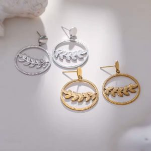 Ατσάλινα Σκουλαρίκια Κρεμαστά - Χρυσό8835df446d94