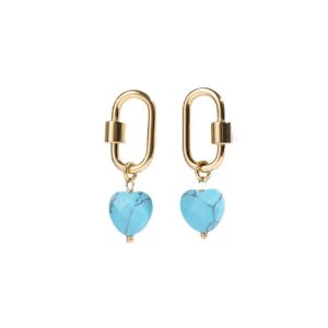 Ατσάλινα Σκουλαρίκια ΚρεμαστάA6103