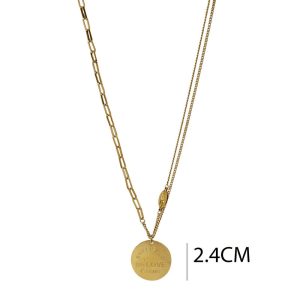 Ατσάλινο Κολιέ - ΧρυσόA6108