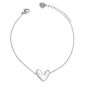 Ατσάλινο Βραχιόλι Με Καρδιά - ΧρυσόA6112