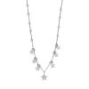 Ατσάλινο Κολιέ Με Αστεράκια - ΧρυσόA6545A