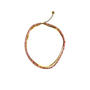 Ατσάλινο Κολιέ Με ΧάντρεςA7005