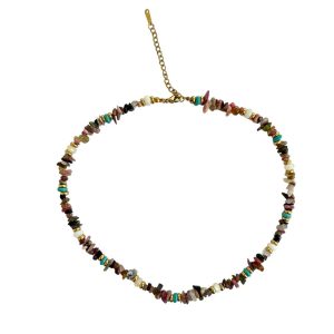 Ατσάλινο Κολιέ Με ΧάντρεςA7020