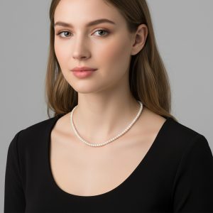 Κολιέ Πέρλες Ατσάλι 3mm A7051A7051