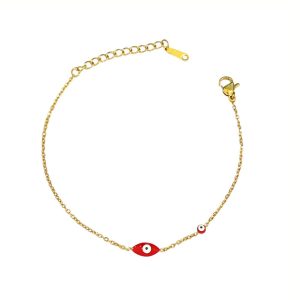 Ατσάλινο Βραχιόλι Με Ματάκι - ΑσημίA9013