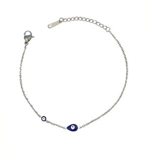 Ατσάλινο Βραχιόλι Με Ματάκι - ΧρυσόA9022