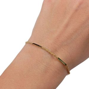 Βραχιόλι Ανοξείδωτο Ατσάλι με Minimal Σχέδιο - ΧρυσόB3028a