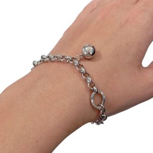 Βραχιόλι με Χοντρή Αλυσίδα & ΜπίλιαB3098