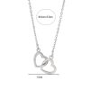 Λεπτή Αλυσίδα Με Καρδιές Περασμένες Μαζί Απο Ασήμι S925S038