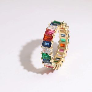 Ατσάλινο Δαχτυλίδι - Χρυσό Πράσινο