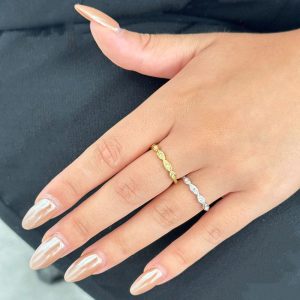 Ατσάλινο Δαχτυλίδι - ΧρυσόJ77