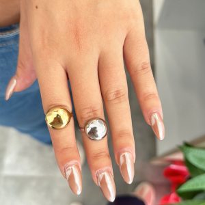 Ατσάλινο Δαχτυλίδι - ΧρυσόJ93