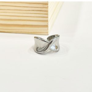 Ατσάλινο Δαχτυλίδι - ΑσημίJ90