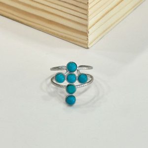 Ατσάλινο Δαχτυλίδι Με Σταυρό - ΑσημίJ92