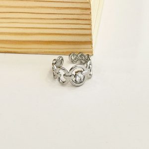 Ατσάλινο Ρυθμιζόμενο Δαχτυλίδι - Ασημίe407ebda5010