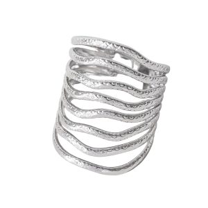 Ατσάλινο Ρυθμιζόμενο Δαχτυλίδι - ΧρυσόJ132